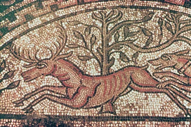 Hinton St. Mary mozaïek (detail) ca. 350 n.Chr.