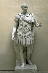 Julius Caesar (Gaius Julius Caesar) (100-44 v.Chr.) Sculptuur - Museo della Civiltà Romana, Rome