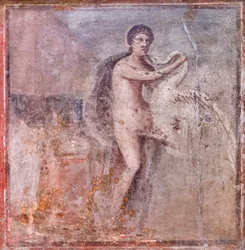 Leda en de zwaan, 50-79 n.Chr. (fresco)