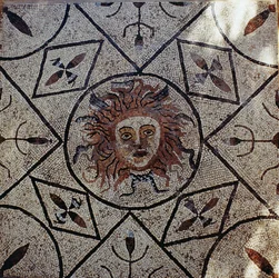 Medusa, Romeins mozaïek uit het Huis van Orpheus, 3e eeuw na Christus