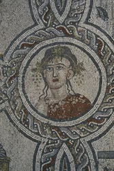 Mozaïek van de vier seizoenen, Huis van Dionysos (detail)