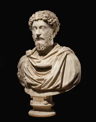 Portret buste van Keizer Marcus Aurelius, ca. 170-180 AD