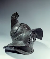 Romeinse oudheid: Gladiatorhelm gebruikt tijdens gevechten