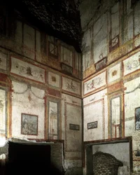 Romeinse kunst: binnenaanzicht van domus aurea of Gouden Huis