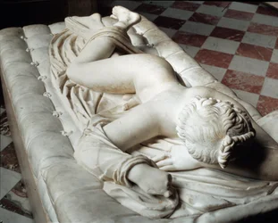 Slapende Hermafrodiet (marmeren sculptuur, 2e eeuw v.Chr.)