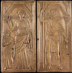 Stilicho, generaal en politicus van het oude Rome van barbaarse afkomst. 