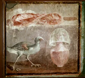 Stilleven met vogel