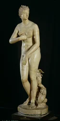 De Medici Venus, kopie van het Hellenistische origineel door Praxiteles