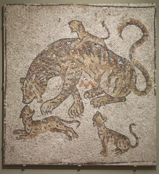 Tijgerin en welpen, ca. 300 AD