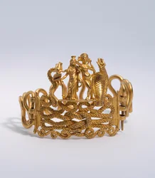 Armband met Agathodaimon, Isis-Tyche, Aphrodite en Terenouthis