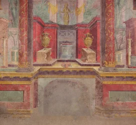 Muurschildering uit het cubiculum van een villa in Boscoreale, c.50-40 v.Chr.