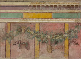Muurschildering uit de Exedra van een Villa in Boscoreale
