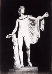 Apollo Belvedere, kopie van een Grieks origineel uit de 4e eeuw voor Christus, vóór de verwijdering van eerdere restauraties
