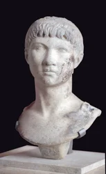 Romeinse kunst: buste van Ptolemaeus van Mauretanië (10 v.Chr. - 40 n.Chr.), marmer