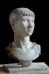 Romeinse marmeren buste van Ptolemaeus van Mauretanië (10 v.Chr. - 40 n.Chr.)