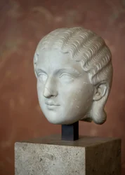 Kunst Rome Hoofd van de keizerin Barbia Orbiana (3e eeuw), marmer