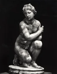 Hurkende Venus, kopie van een Grieks origineel uit de 3e eeuw v.Chr.