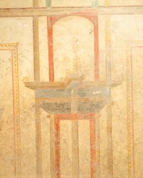 Fresco uit Huis van Menander, Pompeii, Campania, Romeinse beschaving