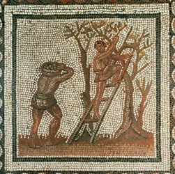 Olijven oogsten (mozaïek)