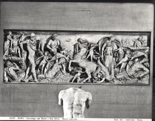 Sarcophagus met Mars en Rhea Silvia