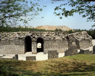 Zicht op het Romeinse theater van Scythopolis, 2e eeuw v.Chr.-4e eeuw n.Chr.
