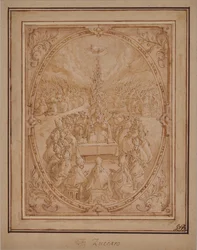 Een Allegorie van de Goddelijke Autoriteit van de Kerk