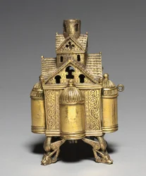 Wierookbrander en standaard voor een altaarkruis, 1150-1175