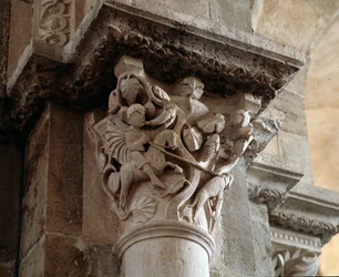 St. Eustachius op jacht (gekerfd kapiteel)