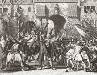 Een lynchmenigte grijpt de gebroeders de Witt