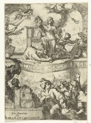 Titelpagina voor de Hollandsche Mercurius over het jaar 168(5?)