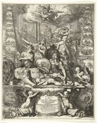 Allegorie op de dood van Michiel de Ruyter, 1676
