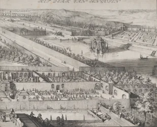 Detail van het Park in Enghien rechterhelft, 1685