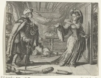 Illustratie voor Le calendrier des vieillards uit Contes et nouvelles van Fontaine