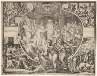 Opwekking van Lazarus met Scènes uit het Leven van Christus