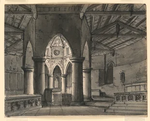 Decorontwerp, Interieur van Gotische Kapel
