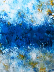 Diepe blauwe oceaanstroming