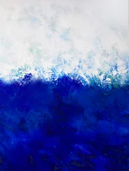 Deep Blue Wave – Abstract