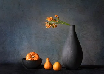 Oranje herfststilleven