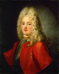 Koning August III van Polen (olieverf op doek)