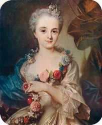 Portret van een dame Marquise de Pompadour, 18e eeuw, 1906