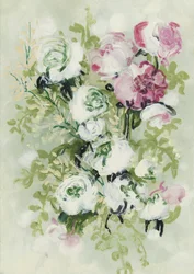 Roze en witte bloemen