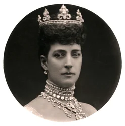 Koningin Alexandra 1844-1925, koningin-gemalin van Koning Edward VII, eind 19e eeuw