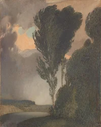 Stormachtig landschap