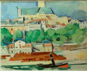 Oevers van de Seine bij St. Gervais-St. Protais