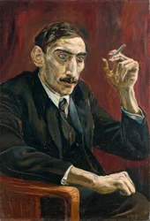 Portret van een oosterse journalist