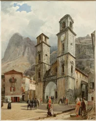Het kathedraalplein in Cattaro
