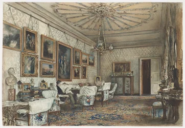 Salon in het Appartement van Graaf Lanckoronski in Wenen