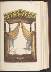 Een Frans bed, uit Ackermann
