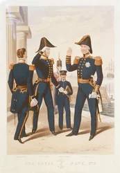 De Koninklijke Marine. Nr. 2. Commandant. Kapitein. Adelborst. Admiraal.