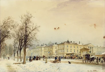 Het Noordstation, Wenen; Der Nordbahnhof, Wien, 1852